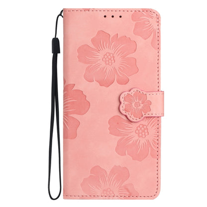 For Xiaomi 11T / 11T Pro Flower Embossing Pattern Leather Phone Case(Pink) - Xiaomi Cases by buy2fix | Online Shopping UK | buy2fix