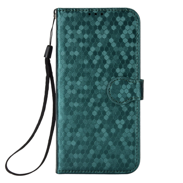 For Xiaomi 13 Ultra Honeycomb Dot Texture Leather Phone Case(Green) - 13 Ultra Cases by buy2fix | Online Shopping UK | buy2fix