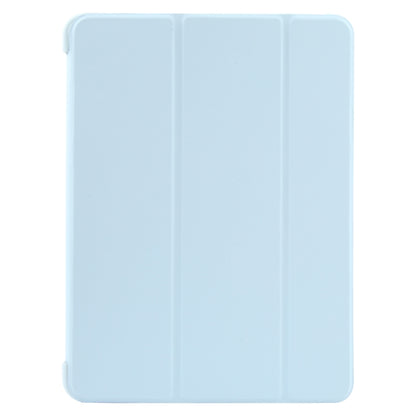 For iPad 10.9 2022 / Air 5 / Air 4 GEBEI 3-folding Holder Shockproof Flip Leather Tablet Case(Sky Blue) - iPad Air (2022) / (2020) 10.9 Cases by GEBEI | Online Shopping UK | buy2fix