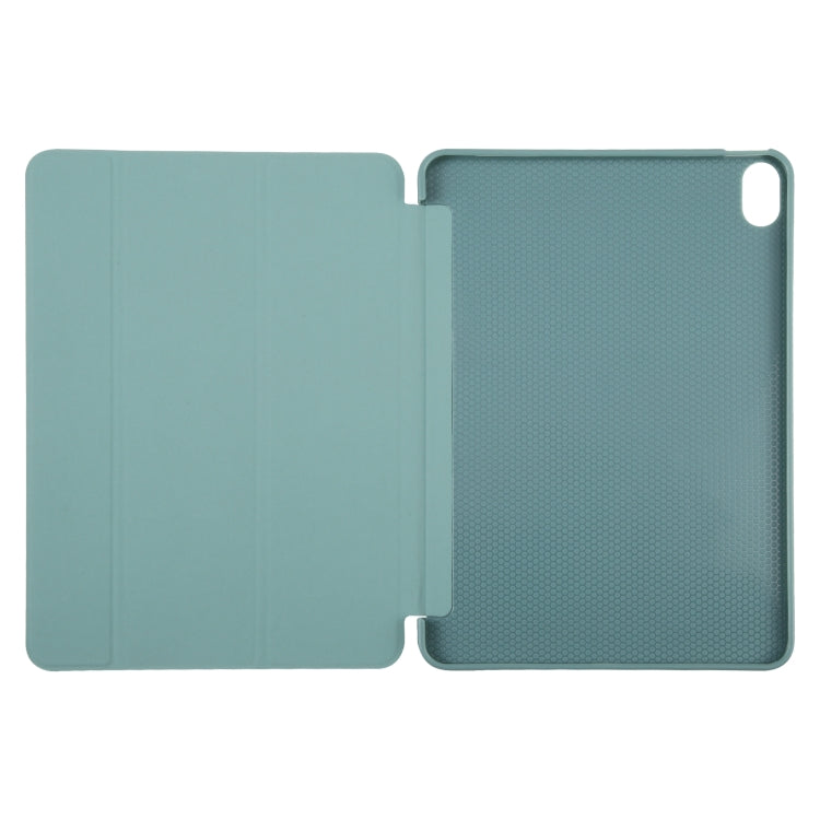 For iPad 10.9 2022 / Air 5 / Air 4 GEBEI 3-folding Holder Shockproof Flip Leather Tablet Case(Dark Green) - iPad Air (2022) / (2020) 10.9 Cases by GEBEI | Online Shopping UK | buy2fix