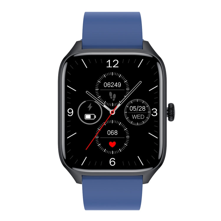 T19 Pro 1.96 inch IP67 Waterproof Silicone Band Smart Watch, Supports Dual-mode Bluetooth Call / Heart Rate Monitoring(Blue) - Smart Watches by buy2fix | Online Shopping UK | buy2fix