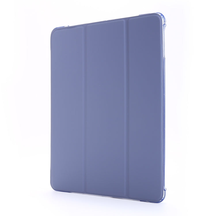 For iPad Air 2 Airbag Horizontal Flip Leather Case with Three-fold Holder & Pen Holder(Purple) - Apple Accessories by buy2fix | Online Shopping UK | buy2fix