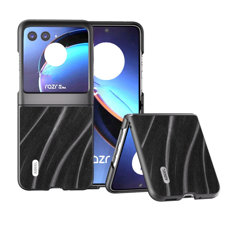 For Motorola Razr 40 Ultra ABEEL Galactic Pattern Protective Phone Case(Black) - Motorola Cases by buy2fix | Online Shopping UK | buy2fix