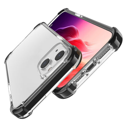 For iPhone 15 Plus Four-corner Shockproof TPU + Acrylic Phone Case(Black + Transparent) - iPhone 15 Plus Cases by buy2fix | Online Shopping UK | buy2fix