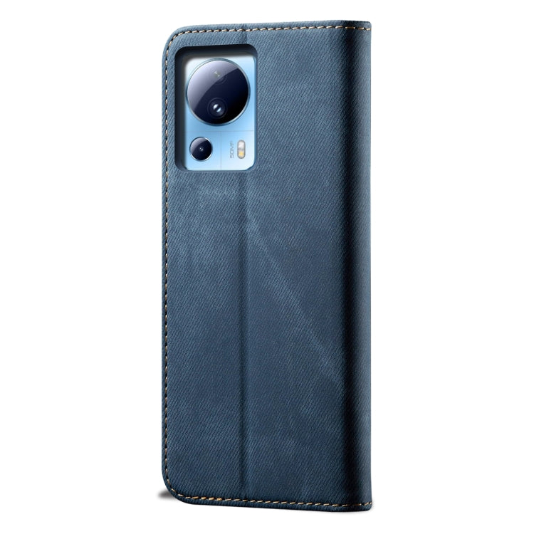 For Xiaomi 13 Lite / Civi 2 Denim Texture Flip Leather Phone Case(Blue) - 13 Lite Cases by buy2fix | Online Shopping UK | buy2fix