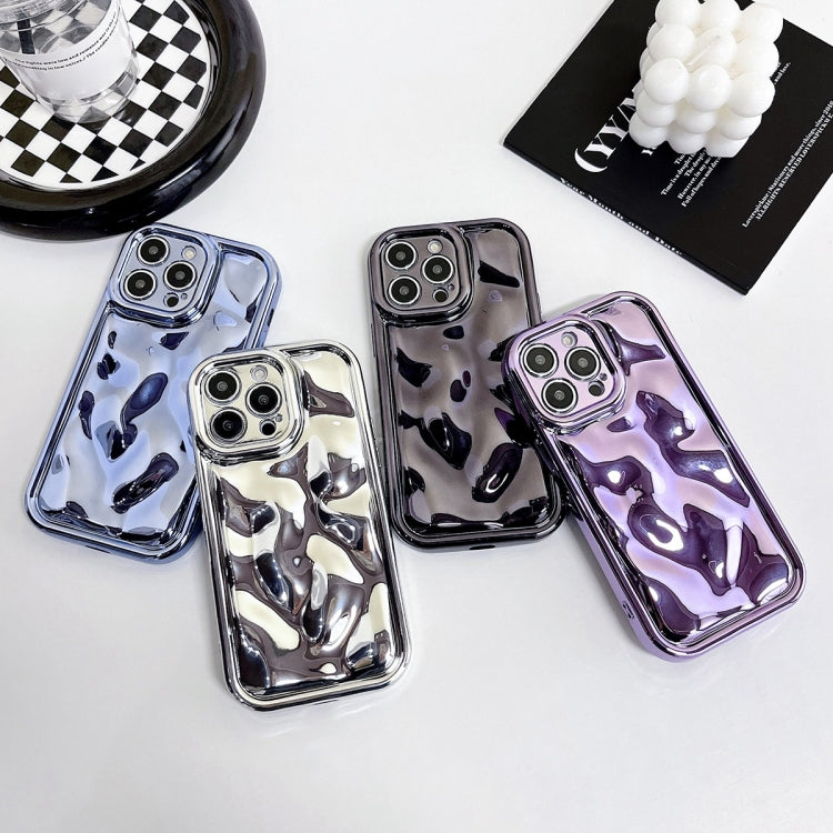 For iPhone 11 Pro Electroplating Meteorite Texture TPU Phone Case(Purple) - iPhone 11 Pro Cases by buy2fix | Online Shopping UK | buy2fix