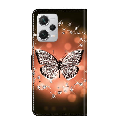 For Xiaomi Redmi Note 12 Pro+ Crystal 3D Shockproof Protective Leather Phone Case(Crystal Butterfly) - Xiaomi Cases by buy2fix | Online Shopping UK | buy2fix