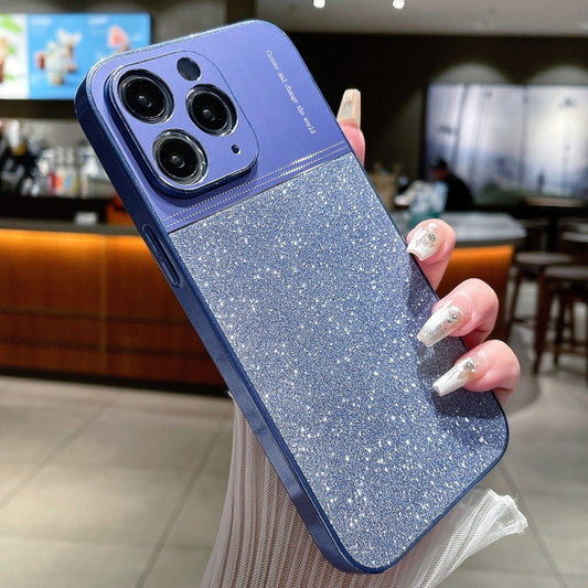 For iPhone 11 Pro Max Metallic Glitter Powder Shockproof Phone Case(Blue) - iPhone 11 Pro Max Cases by buy2fix | Online Shopping UK | buy2fix