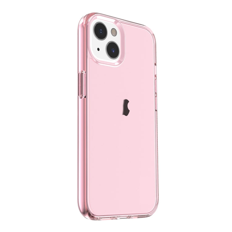 For iPhone 15 Shockproof Terminator Transparent Phone Case(Pink) - iPhone 15 Cases by buy2fix | Online Shopping UK | buy2fix