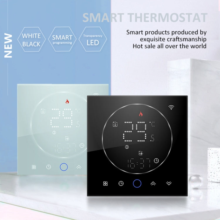 BHT-008GBLW 95-240V AC 16A Smart Home Electric Heating LED Thermostat With WiFi(Black) - Thermostat & Thermometer by buy2fix | Online Shopping UK | buy2fix