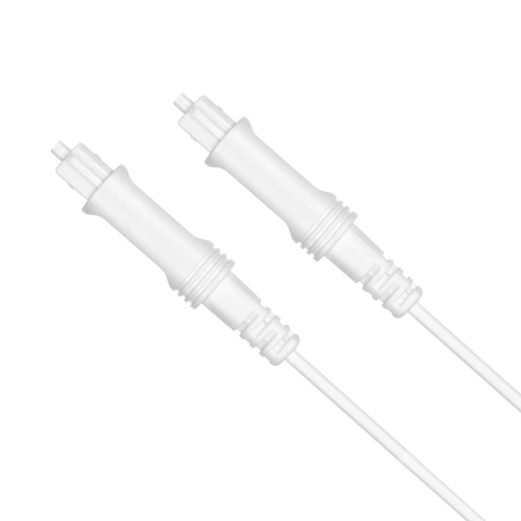 1m EMK OD2.2mm Digital Audio Optical Fiber Cable Plastic Speaker Balance Cable(White) - Audio Optical Cables by EMK | Online Shopping UK | buy2fix