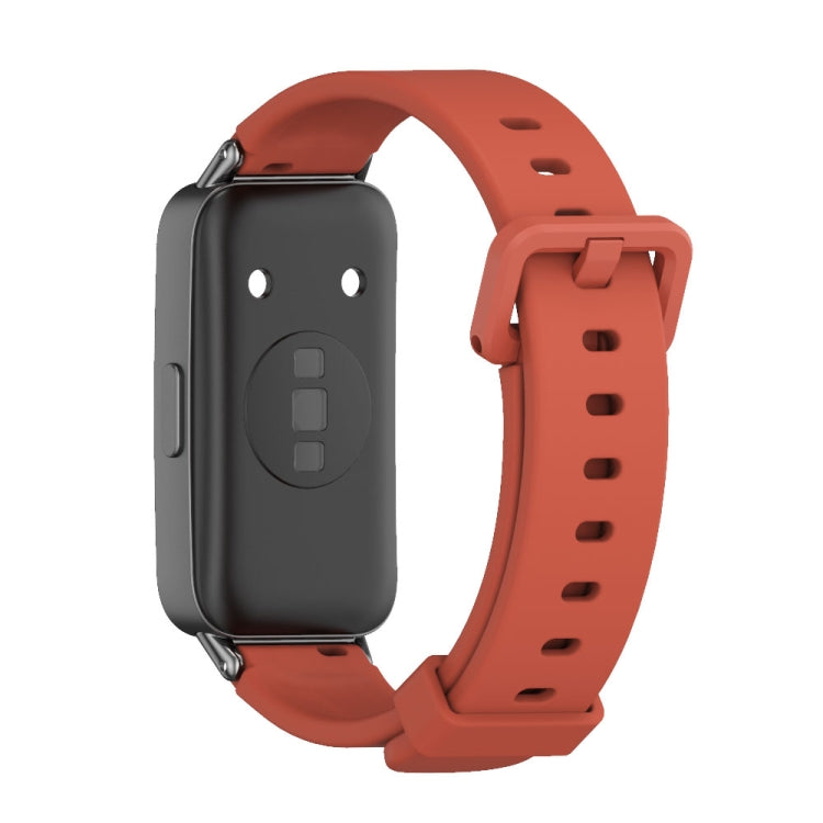 For Huawei Band 8 / 9 Mijobs Silicone Breathable Watch Band(Orange+Black) - Watch Bands by MIJOBS | Online Shopping UK | buy2fix