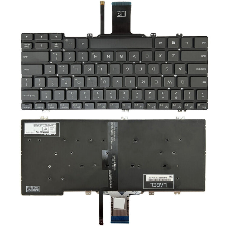 For Dell Latitude 7300 5300 5200 US Version Backlight Laptop Keyboard(Black) - Dell Spare Parts by buy2fix | Online Shopping UK | buy2fix