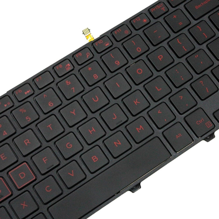 Backlight Laptop Keyboard For Dell 15-9550 / 15-3000 / 15-5542(Red Word) - Dell Spare Parts by buy2fix | Online Shopping UK | buy2fix