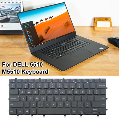 For Dell 5510 M5510 15-7558 7568 XPS 15-9550 US Version Laptop Keyboard(Black) - Dell Spare Parts by buy2fix | Online Shopping UK | buy2fix