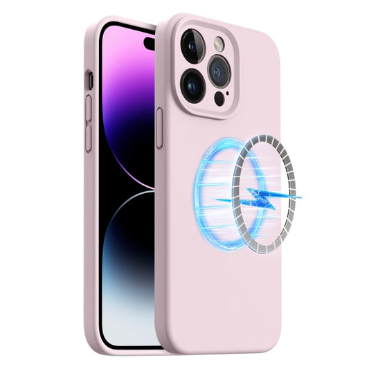 For iPhone 15 Pro Max LK MagSafe Magnetic Silicone Phone Case(Pink) - iPhone 15 Pro Max Cases by buy2fix | Online Shopping UK | buy2fix