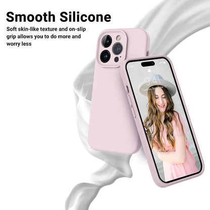 For iPhone 14 LK MagSafe Magnetic Silicone Phone Case(Pink) - iPhone 14 Cases by buy2fix | Online Shopping UK | buy2fix