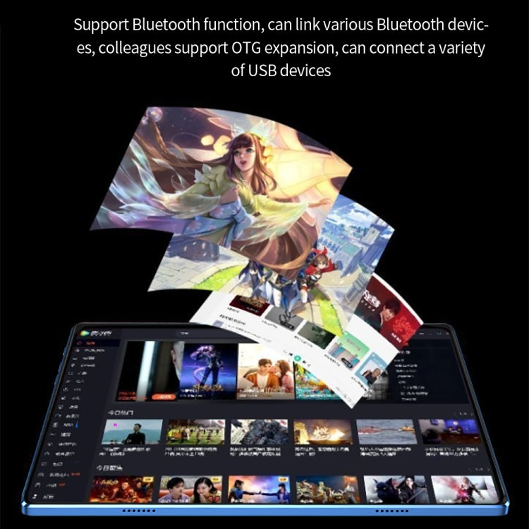 BDF P30 4G LTE Tablet PC 10.1 inch, 8GB+128GB, Android 11 MTK6755 Octa Core, Support Dual SIM, EU Plug(Gold) - BDF by BDF | Online Shopping UK | buy2fix