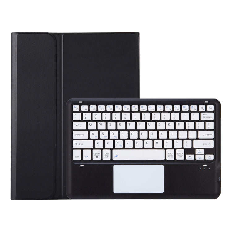 A810B-A For Samsung Galaxy Tab S9+ Touch Pad Detachable Bluetooth Keyboard Leather Tablet Case(Black+White) - Samsung Keyboard by buy2fix | Online Shopping UK | buy2fix