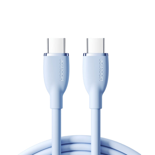 JOYROOM SA29-CC5 100W USB-C/Type-C to USB-C/Type-C Liquid Silicone Fast Charging Data Cable, Length: 1.2m(Blue) - USB-C & Type-C Cable by JOYROOM | Online Shopping UK | buy2fix