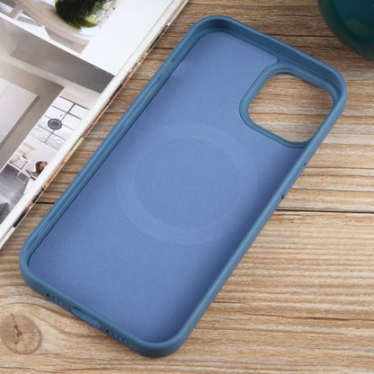 For iPhone 15 MagSafe Liquid Silicone Phone Case(Blue) - iPhone 15 Cases by buy2fix | Online Shopping UK | buy2fix