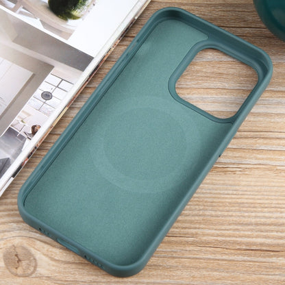 For iPhone 13 Pro MagSafe Liquid Silicone Phone Case(Deep Green) - iPhone 13 Pro Cases by buy2fix | Online Shopping UK | buy2fix