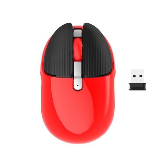 HXSJ M106 2.4GHZ 1600dpi Single-mode Wireless Mouse USB Rechargeable(Red) - Wireless Mice by HXSJ | Online Shopping UK | buy2fix