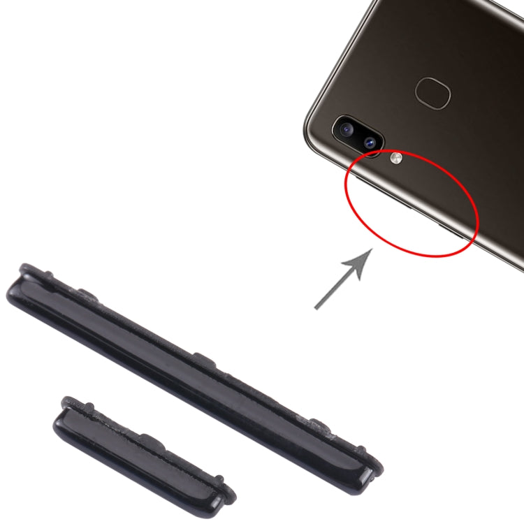 For Samsung Galaxy A70 SM-A705 10pcs Power Button + Volume Control Button(Black) - Home key & Side Key by buy2fix | Online Shopping UK | buy2fix