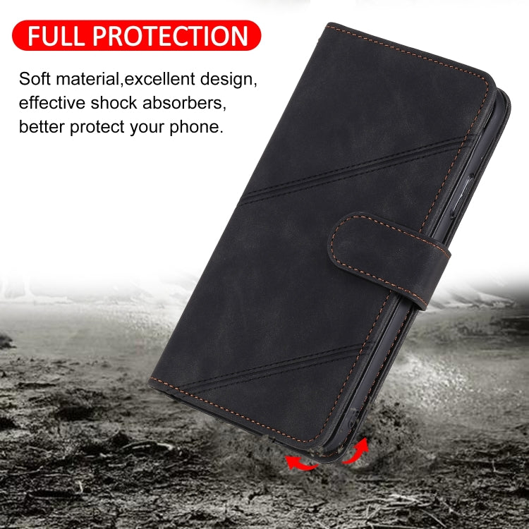 For iPhone 15 Pro Max Skin Feel Multi-card Wallet Leather Phone Case(Black) - iPhone 15 Pro Max Cases by buy2fix | Online Shopping UK | buy2fix