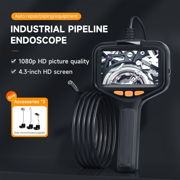 P200 8mm Front Lenses Integrated Industrial Pipeline Endoscope with 4.3 inch Screen, Spec:2m Tube -  by buy2fix | Online Shopping UK | buy2fix