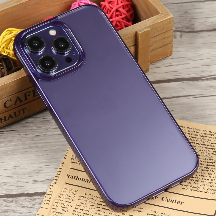 For iPhone 15 Pro Max GEBEI Acrylic Phone Case(Purple) - iPhone 15 Pro Max Cases by GEBEI | Online Shopping UK | buy2fix