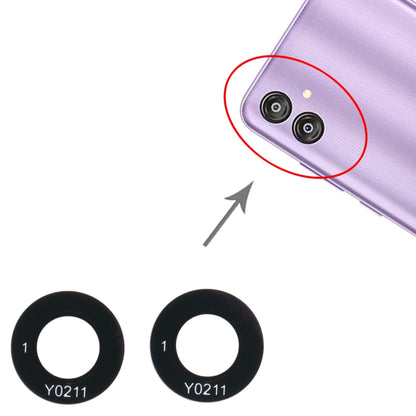 For Samsung Galaxy F04 SM-E045F 10pcs Back Camera Lens - Camera by buy2fix | Online Shopping UK | buy2fix