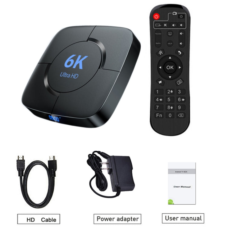 6K Ultra HD Android 12.0 Smart TV Box with Remote Control, 2GB+16GB, Allwinner H616 1.5GHZ Quad-Core(UK Plug) - Others by buy2fix | Online Shopping UK | buy2fix