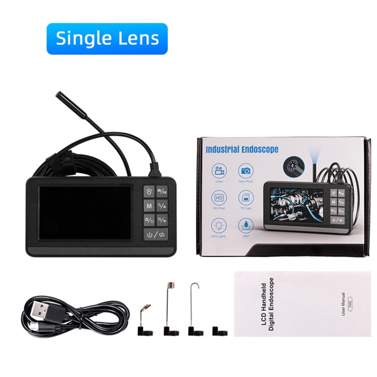P005 8mm Single Lenses Industrial Pipeline Endoscope with 4.3 inch HD Screen, Spec:3m Tube -  by buy2fix | Online Shopping UK | buy2fix