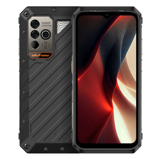 Ulefone Power Armor 18 Ultra Version 5G Thermometer Rugged Phone, 12GB+512GB, Side Fingerprint, 6.58 inch Android 13 MediaTek Dimensity 7050 Octa Core up to 2.6GHz, Network: 5G, NFC, OTG(Black) - Ulefone by Ulefone | Online Shopping UK | buy2fix