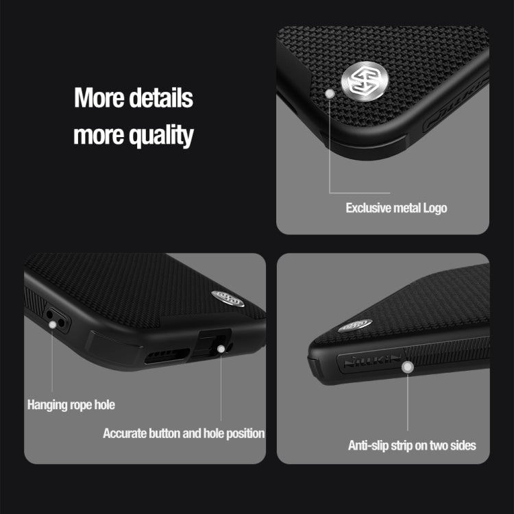 For Xiaomi 14 Pro NILLKIN Textured Prop Lens Protection Holder Nylon Phone Case(Black) - 14 Pro Cases by NILLKIN | Online Shopping UK | buy2fix