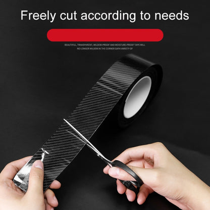 Universal Car Carbon Fiber Door Anti-collision Strip Protection Guards Trims Stickers Tape, Size:7cm x 5m - Anti Collision Sticker by buy2fix | Online Shopping UK | buy2fix