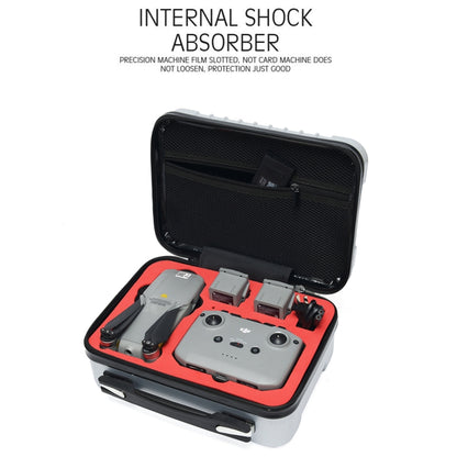 For DJI Mavic Air 2 Shockproof Portable ABS Suitcase Storage Bag Protective Box(Black) - DJI & GoPro Accessories by buy2fix | Online Shopping UK | buy2fix
