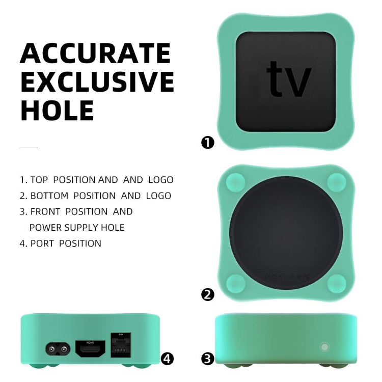 For Apple TV 4K 5th / 4th Anti-slip Shockproof Silicone Remote Control Protective Case(Green) - Consumer Electronics by buy2fix | Online Shopping UK | buy2fix