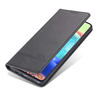 For Samsung Galaxy Note 10 Lite AZNS Magnetic Calf Texture Horizontal Flip Leather Case with Card Slots & Holder & Wallet(Black) - Samsung Accessories by AZNS | Online Shopping UK | buy2fix
