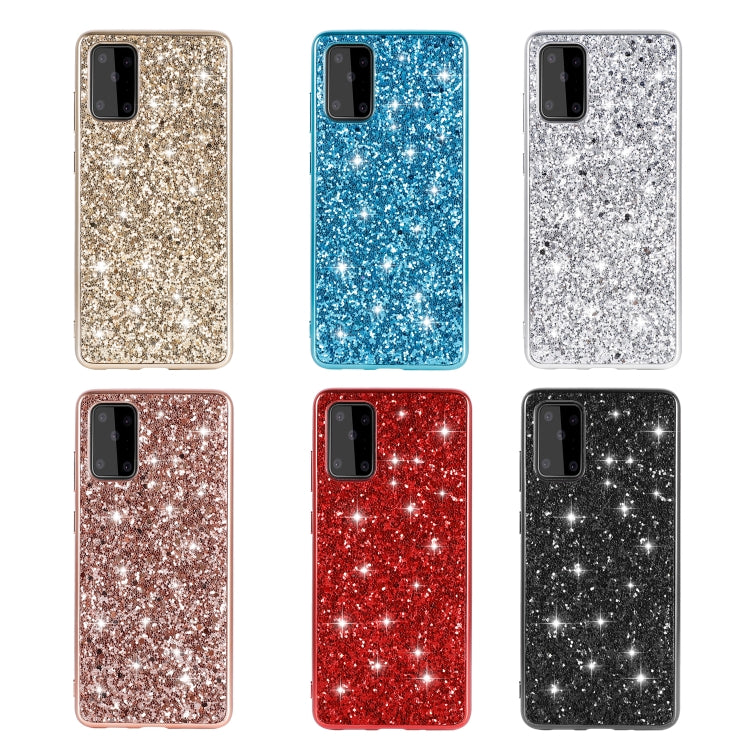 For Samsung Galaxy S20 FE Glitter Powder Shockproof TPU Protective Case(Black) - Samsung Accessories by buy2fix | Online Shopping UK | buy2fix