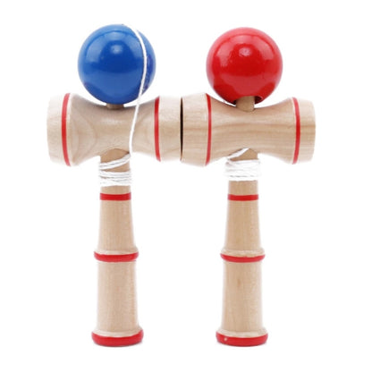 Classic Wooden Skill Toy Kendama with Extra String, Size: 13.5 x 5.5cm(Blue) - Toys & Hobbies by buy2fix | Online Shopping UK | buy2fix