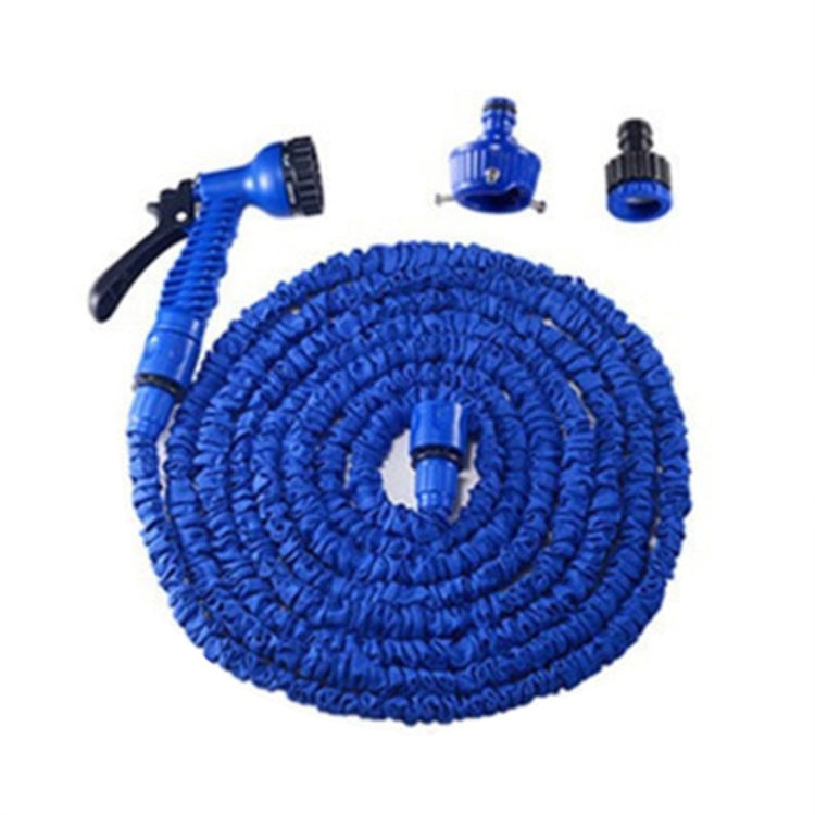 12.5-37.5m Telescopic Pipe Expandable Magic Flexible Garden Watering Hose with Spray Gun Set (Blue) - Watering & Irrigation by buy2fix | Online Shopping UK | buy2fix