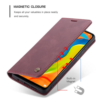 CaseMe-013 Multifunctional Retro Frosted Horizontal Flip Leather Case for Huawei P30 Lite, with Card Slot & Holder & Wallet (Wine Red) - Huawei Cases by CaseMe | Online Shopping UK | buy2fix