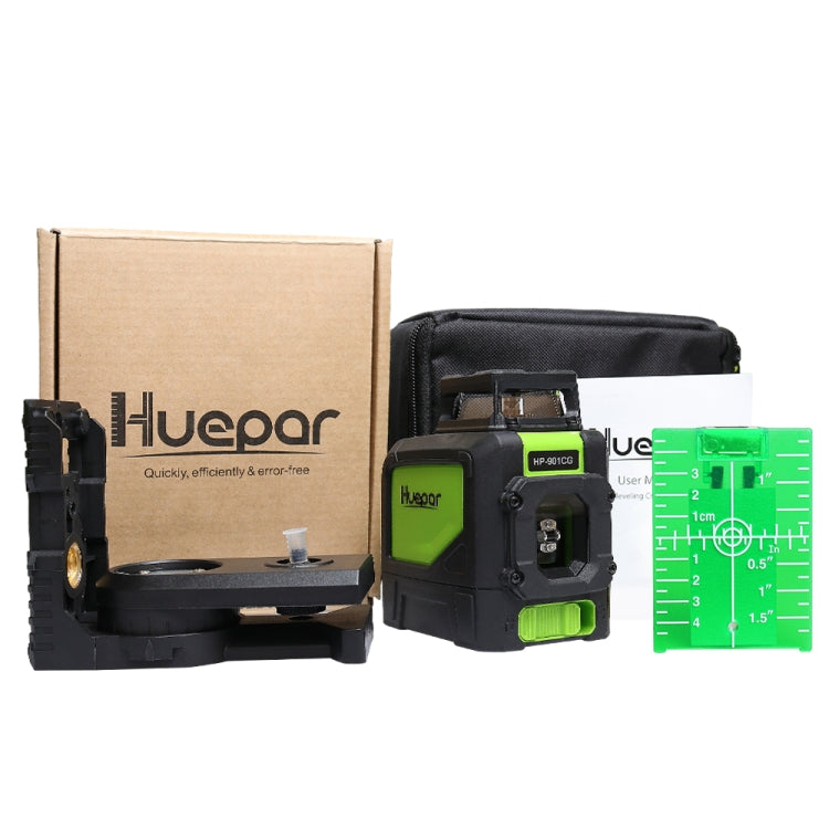 901CG H360 Degrees / V130 Degrees Laser Level Covering Walls and Floors 5 Line Green Beam IP54 Water / Dust proof(Green) - Consumer Electronics by buy2fix | Online Shopping UK | buy2fix