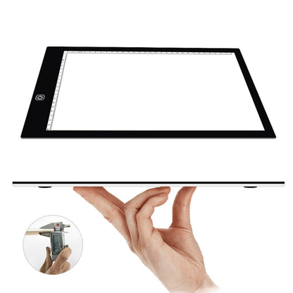 A4 Size 5W 5V LED Three Level of Brightness Dimmable Acrylic Copy Boards for Anime Sketch Drawing Sketchpad, with USB Cable & Plug, Size：220x330x5mm - Consumer Electronics by buy2fix | Online Shopping UK | buy2fix