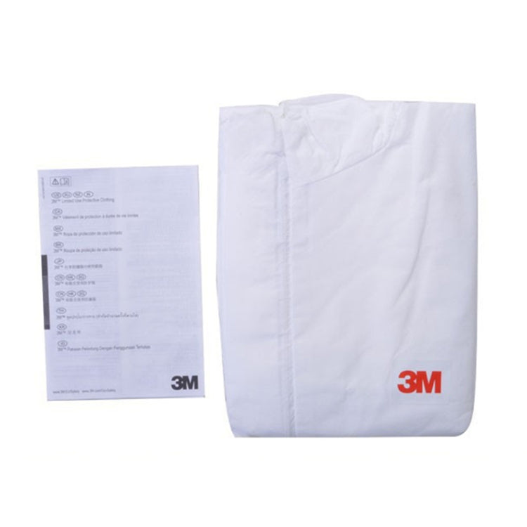3M 4515 One-piece White Anti-static Anti-chemical Dustproof Sandblasting Suit with Cap, Size: M - Home & Garden by buy2fix | Online Shopping UK | buy2fix