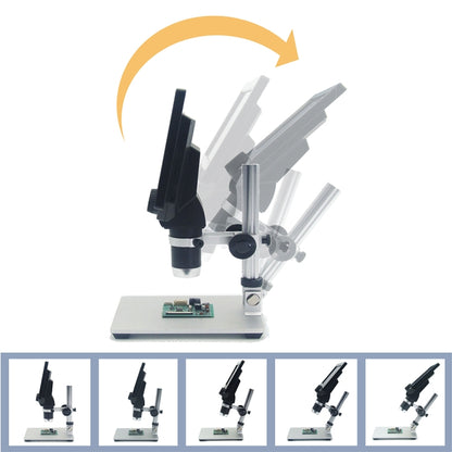 G1200 7 inch LCD Screen 1200X Portable Electronic Digital Desktop Stand Microscope, US Plug - Digital Microscope by buy2fix | Online Shopping UK | buy2fix