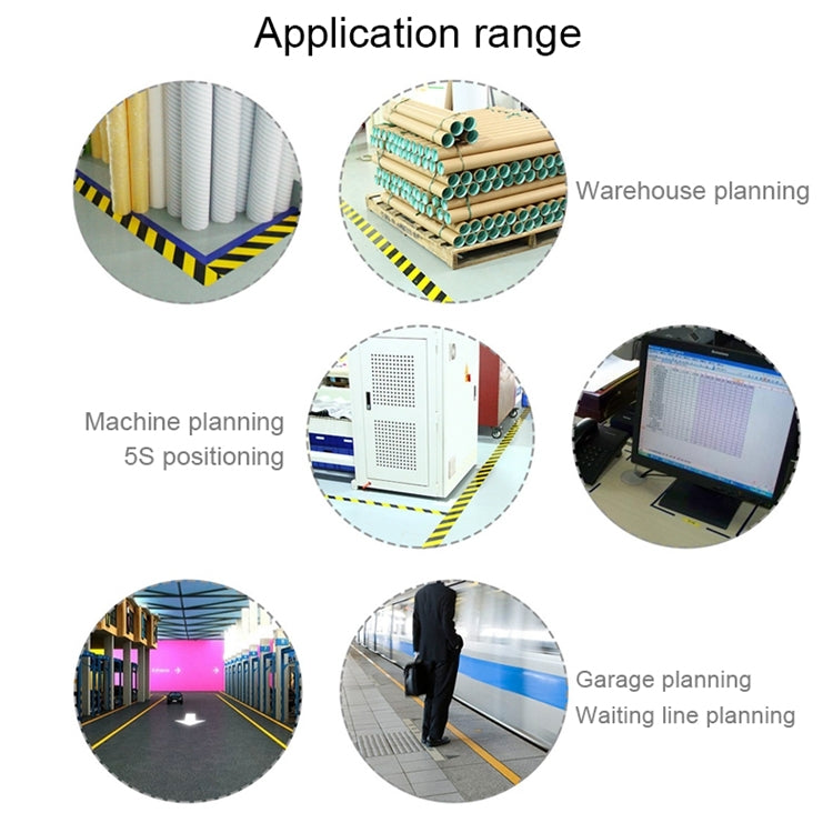 45mm PVC Warning Tape Self Adhesive Hazard Safety Sticker, Length: 33m - Tapes by buy2fix | Online Shopping UK | buy2fix