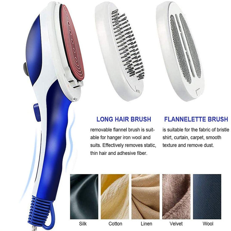 Multifunction Household Handheld Steamer Travel Portable Hand - Held Steam Hanging Hot Machine Ceramic Bottom with Flannelette Brush & Hair Brush & Measuring Cup,EU Plug(Purple) - Home & Garden by buy2fix | Online Shopping UK | buy2fix